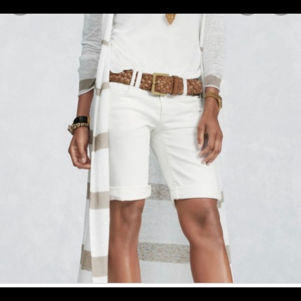 Cabi white denim shorts - size 4